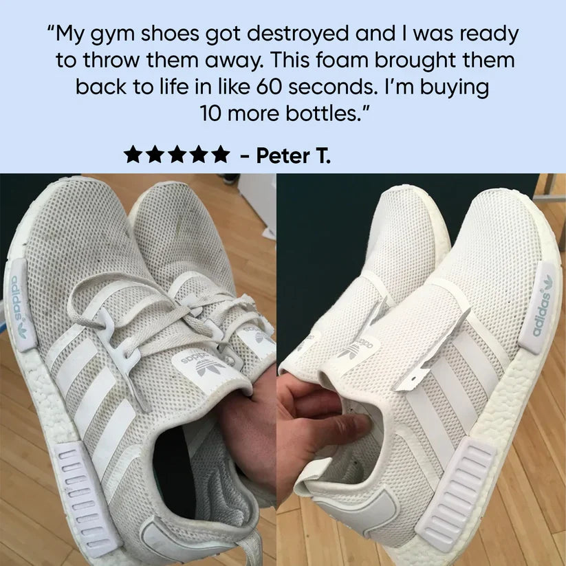 SoleAura - water-free foam shoe cleaner